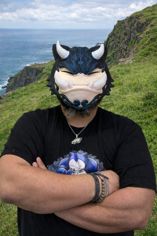 Snorlax Pokémon Inspired Mempo Mask – Galaxy Edition