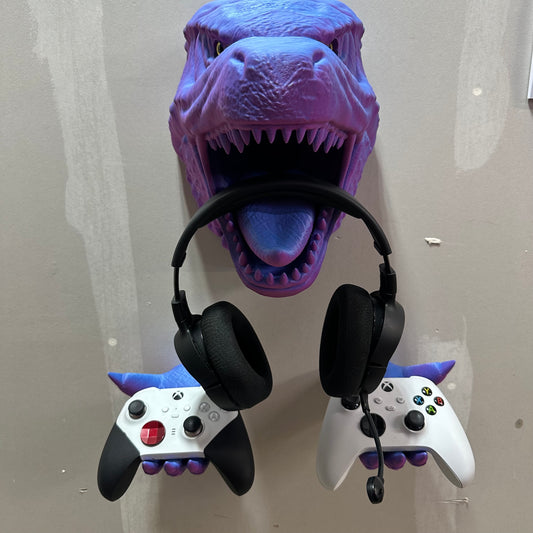 🦖 Godzilla Gamer Throne – Controller & Headset Holder
