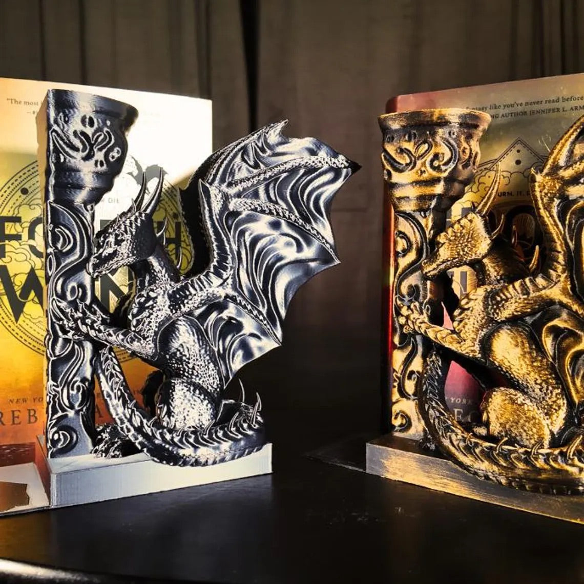 Empyrean Themed Dragon Book Ends