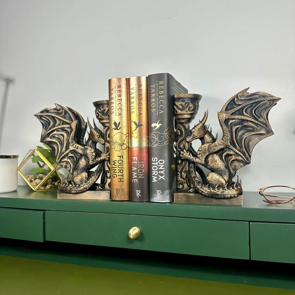 Empyrean Themed Dragon Book Ends