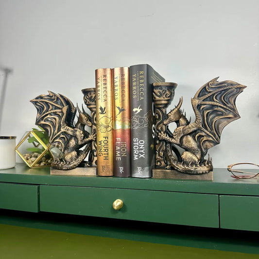 Empyrean Themed Dragon Book Ends