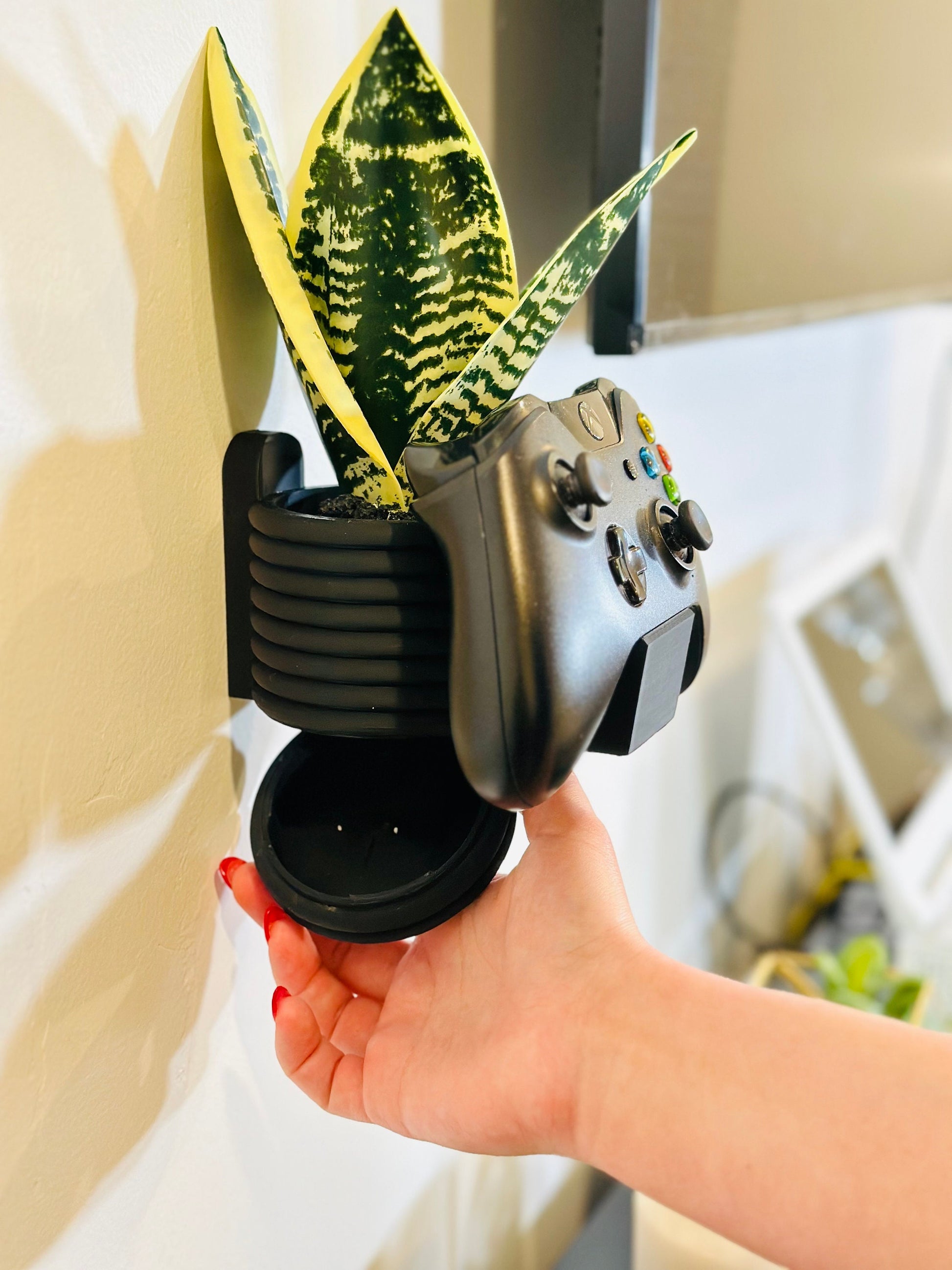 Wall Mounted Plant and Controller Holder