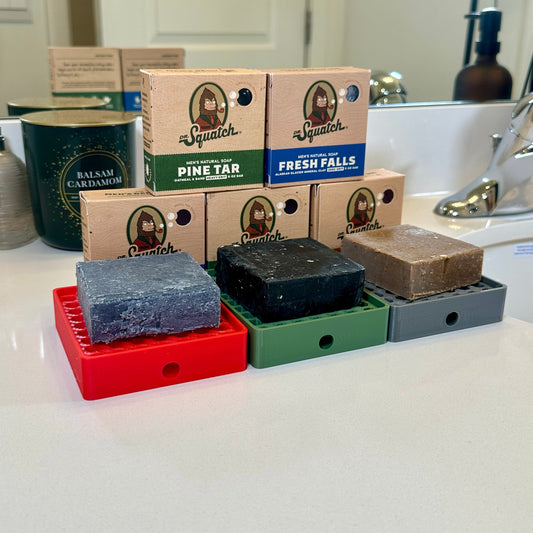 Modern Soap Bar Holder with Drain