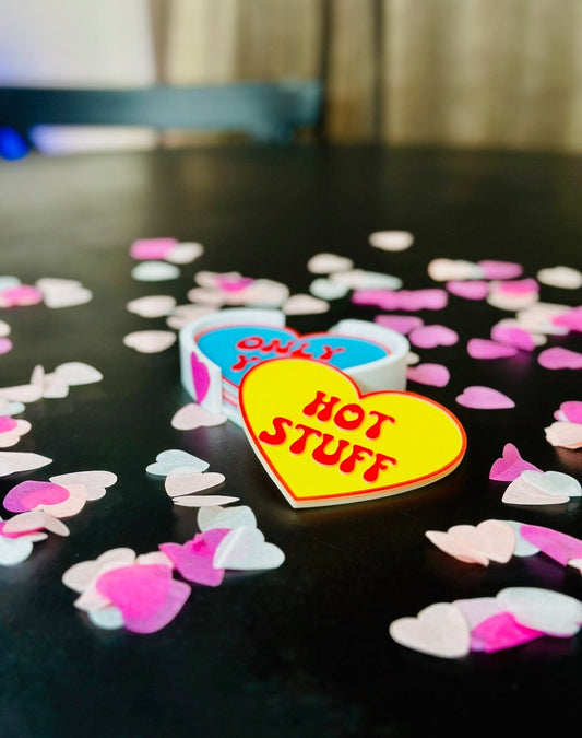Candy Heart Drink Coasters