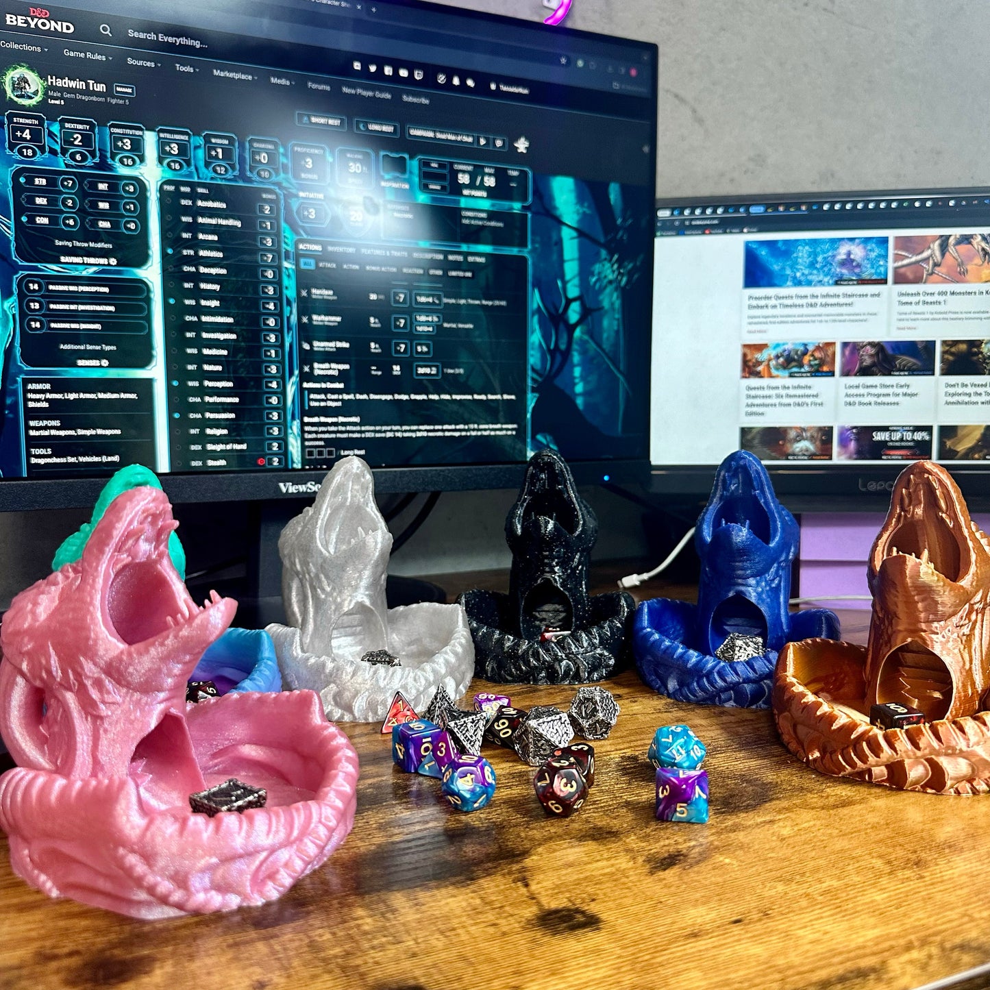 Mini Dragon Dice Tower