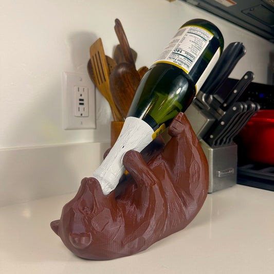 3D Printed Cute Bear Wine Holder