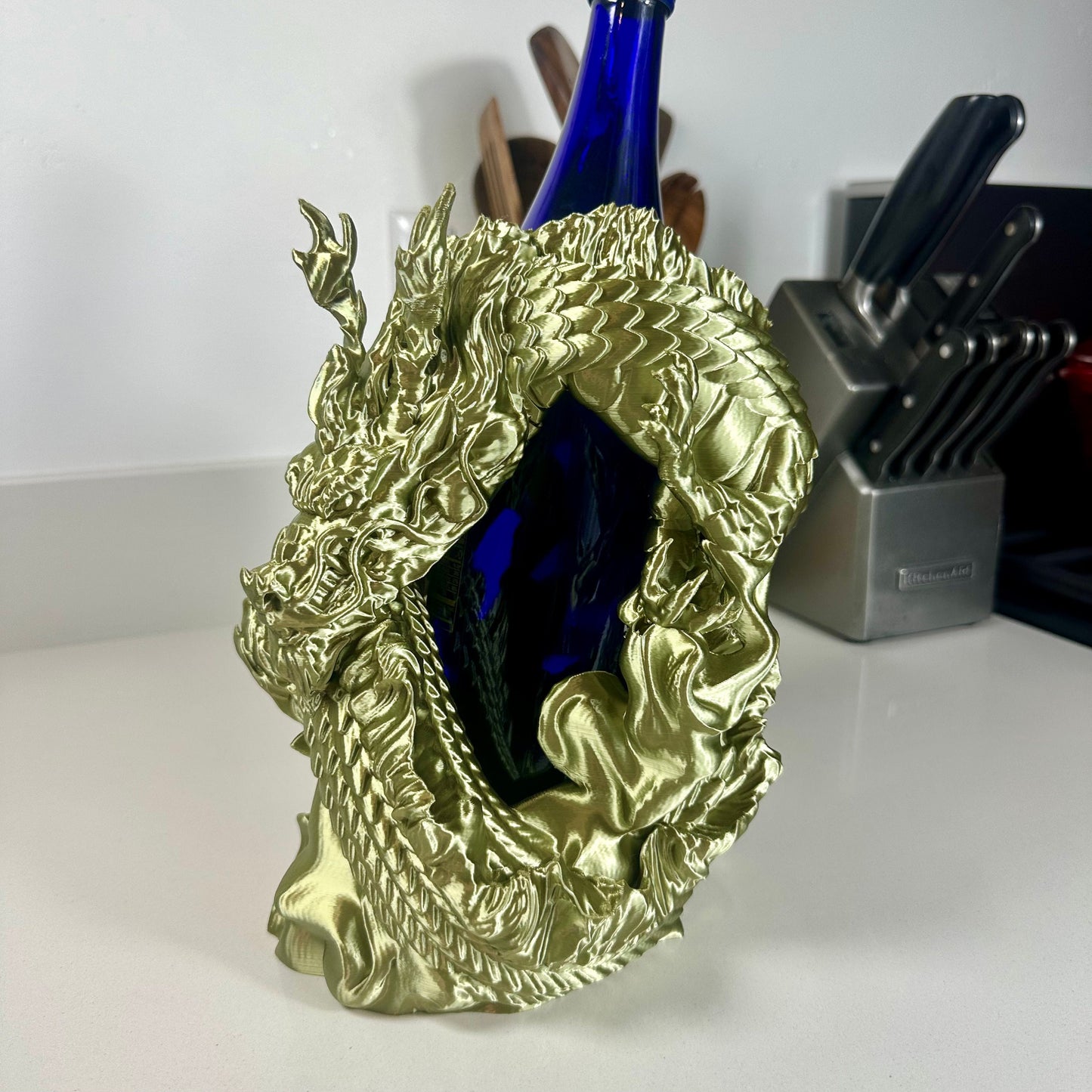 3D Printed Dragon Wine Holder