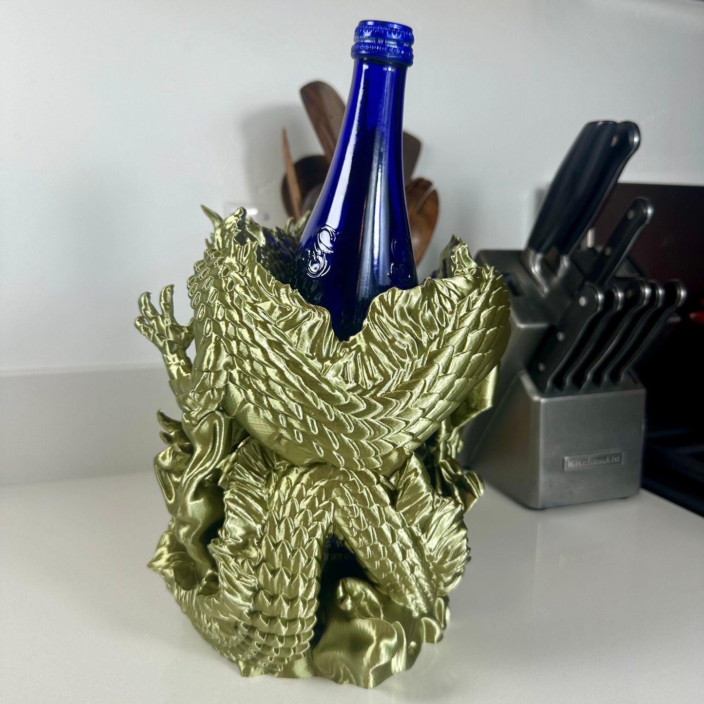 3D Printed Dragon Wine Holder