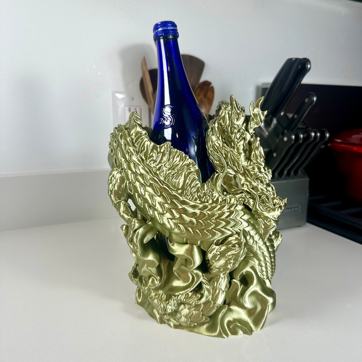 3D Printed Dragon Wine Holder