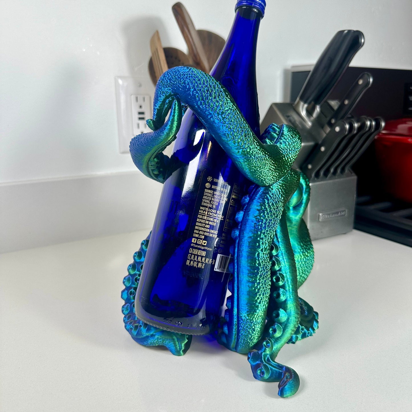 3D Printed Octopus Wine Holder
