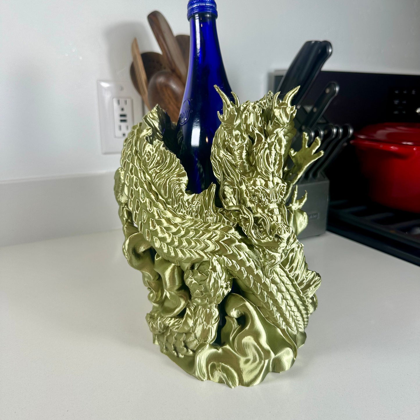 3D Printed Dragon Wine Holder
