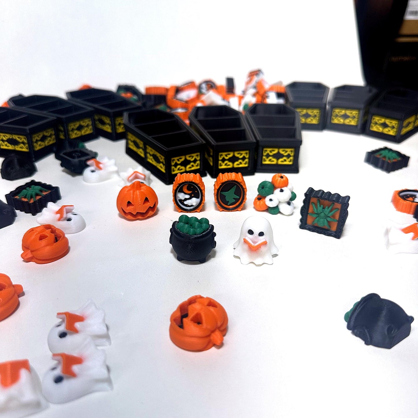 Spooky Coffin Clicker Keychain