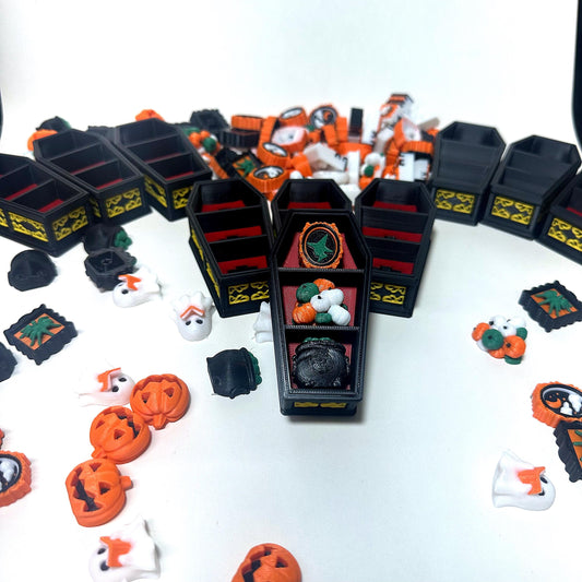 Spooky Coffin Clicker Keychain
